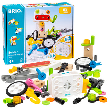 Jucarii 3-5 ani - BRIO-Jucarie set de constructie cu inregistrare,  68 piese BRIO, 3+ ani