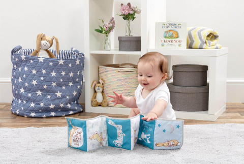 Jucarie textila GHMILY cu doua fete pentru dezvoltare senzoriala [1]