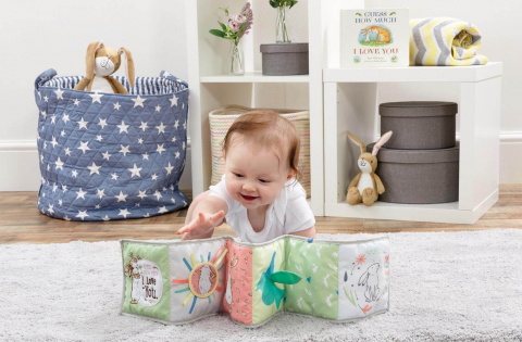 Jucarie textila GHMILY cu doua fete pentru dezvoltare senzoriala [3]