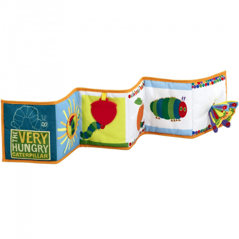Jucarie textila Tiny & Very Hungry Caterpillar cu doua fete pentru dezvoltare senzoriala [4]