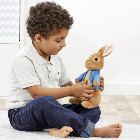 Jucarie vorbitoare din plus Peter Rabbit, 30 cm [4]