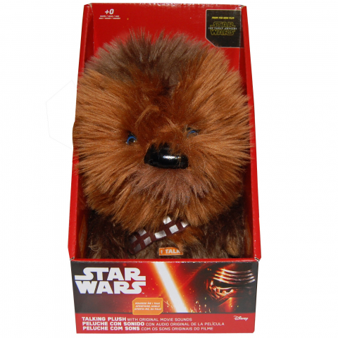 Jucarii 0-1 ani - Jucarie vorbitoare din plus, Star Wars Chewbacca, 21 cm