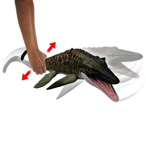 Mattel-Jurassic World Rebirth Bite N Blast Dinozaur Mosasaurus Interactiv Cu Miscari Si Functie Speciala 50Cm [7]