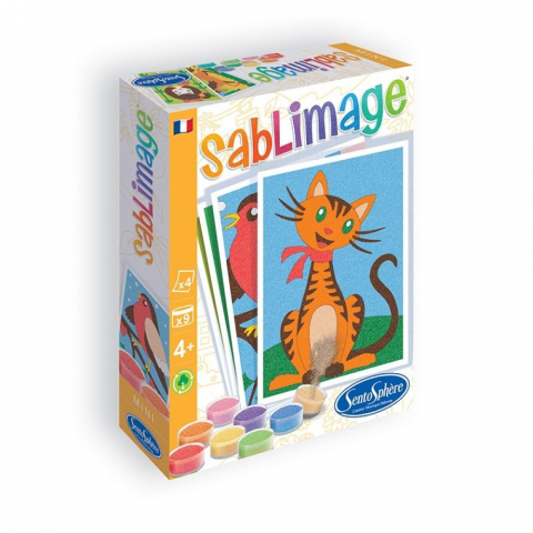 Játékok 3-5 éveseknek - Kit creativ cu nisip - Mini Sablimage Prieteni - Sentosphere
