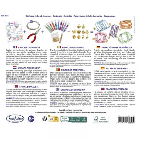 Kit creativ cu perle din sticla - Bratari spirala [2]