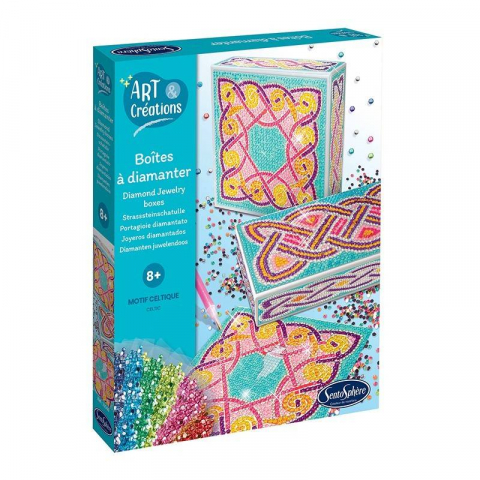 Cadouri 8 ani - Sentosphere-Kit creativ - Cutii cu strasuri, Motive Celtice