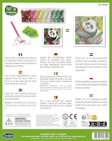 Sentosphere-Kit creativ diamante / strasuri - Canvas Panda - Sentosphere [2]