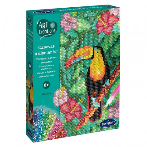 Ajándékok 12 éves gyerekeknek - Sentosphere Kit Creativ Diamante Tucan