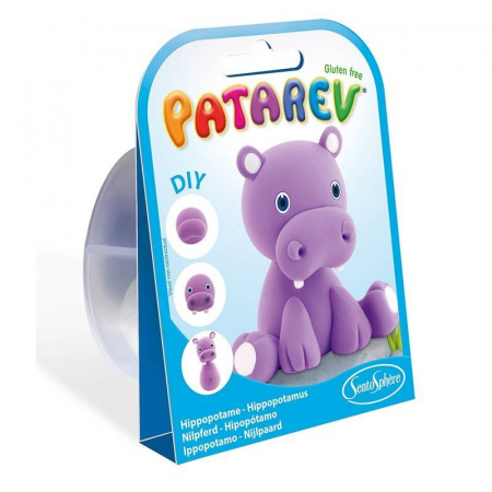 Játékok 4 éves kortól - Sentosphere Kit Creativ - Mini Plastilina Patarev Hipopotam