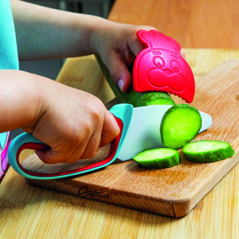Kit Cutit de Bucatar pentru Copii, Albastru si Rosu, Chefclub Kids [2]