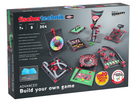 Építő készletek - Fischertechnik-Kit STEM Construieste si joaca 8 jocuri, Fischertechnik