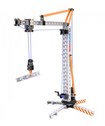 Fischertechnik-Kit STEM Macara de asamblat si manevrat, Fischertechnik [4]