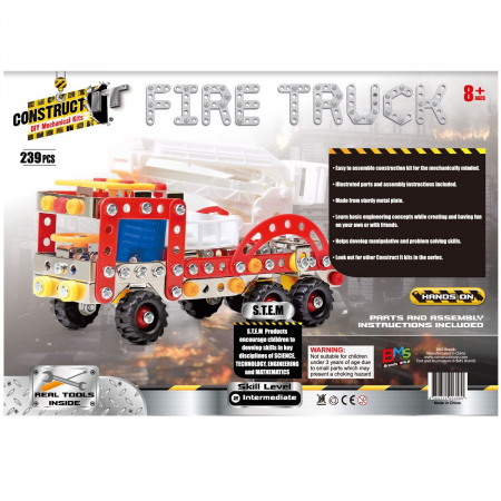 Construct It-Kit STEM Masina de pompieri, nivel avansat [1]