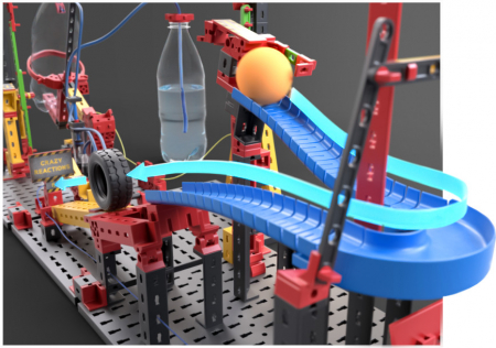 Fischertechnik-Kit STEM Reactii in lant traznite, Fischertechnik [1]