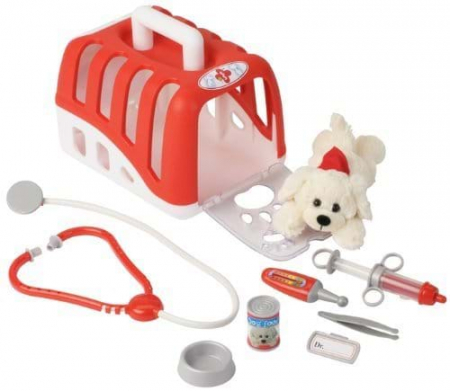 Játékok 1-3 éveseknek - Klein-Kit veterinar cu catelus si accesorii