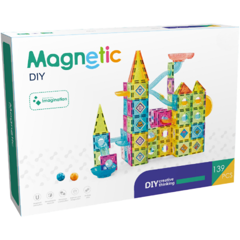 Oktató játékok - Labirintul meu magnetic - 139 piese (5.5 cm)