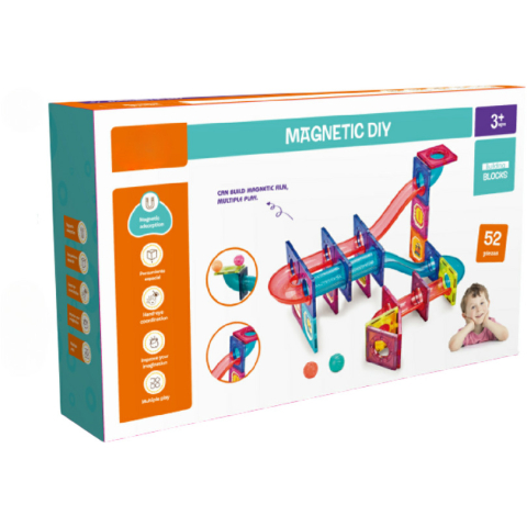 Oktató játékok - Labirintul meu magnetic - 52 piese (7.5 cm)