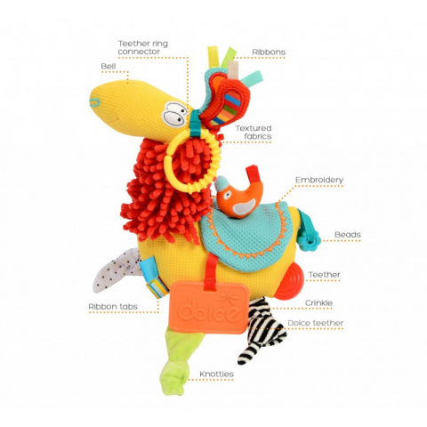Jucarii 1-3 ani - Dolce-Lama Larry, jucarie interactiva cu activitati, Dolce