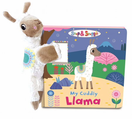 Cadou copii 1 ani - Buddy&Barney Lama Mea Dragalasa in Cutie - animalut de plus si carticica in limba engleza