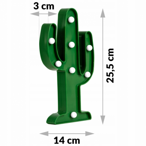 Lampa de veghe in forma de cactus Ricokids 740901 - Verde [2]