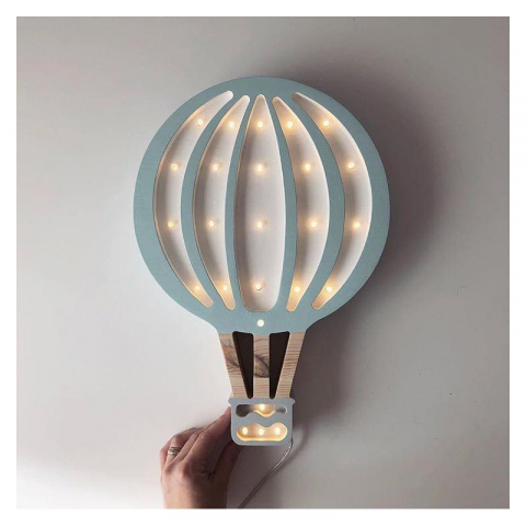 Lampa LITTLE LIGHTS Balon cu aer cald, Blue Sky [1]