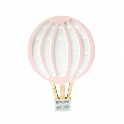 Jucarii 1-3 ani - Little Lights-Lampa LITTLE LIGHTS Balon cu aer cald, Powder Pink