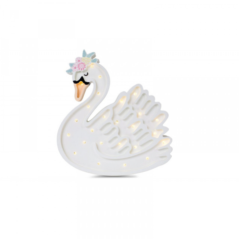 Jucarii 1-3 ani - Little Lights-Lampa LITTLE LIGHTS Lebada, Lake Flower White