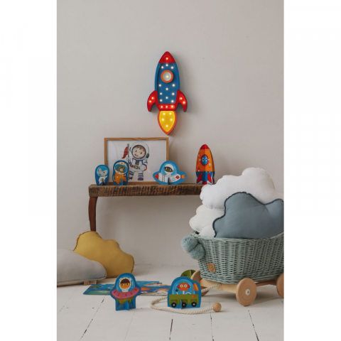 Little Lights-Lampa LITTLE LIGHTS Racheta, Navy Red [3]
