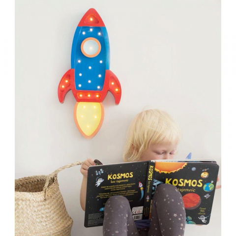 Little Lights-Lampa LITTLE LIGHTS Racheta, Navy Red [1]