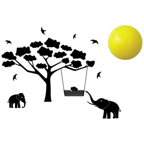 Jucarii 1-3 ani - BabyZoo-Lampa si decoratiune pentru camera copilului Mumbo, BabyZoo