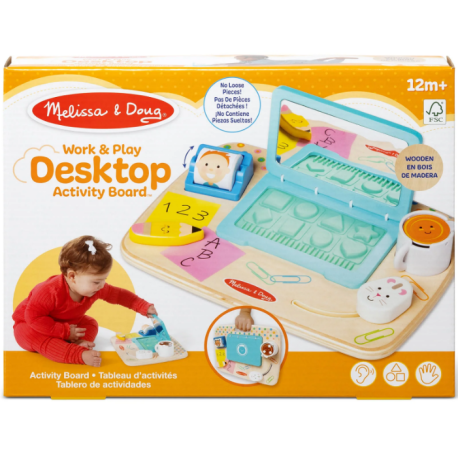 Melissa & Doug-Laptop din lemn de jucarie pentru toddleri [4]