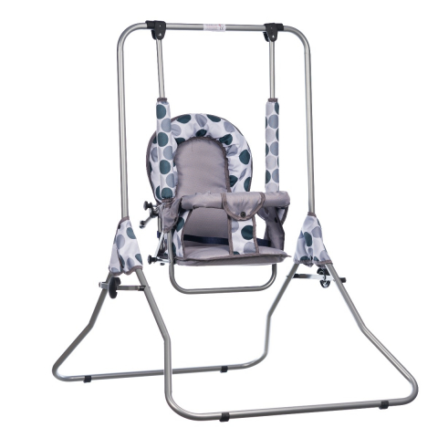 APPEKIDS-Leagan pentru copii, AppeKids, cu spatar reglabil, Grey Dots [2]