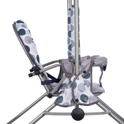 APPEKIDS-Leagan pentru copii, AppeKids, cu spatar reglabil, Grey Dots [4]