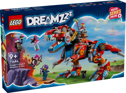 Játékok 9-12 éveseknek - Lego Dreamzzz Dinozaurul Robot C Rex Al Lui Cooper 71484 