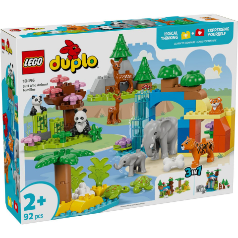 Játékok 1-3 éveseknek - Lego Duplo Familii De Animale Salbatice 3 În 1 10446