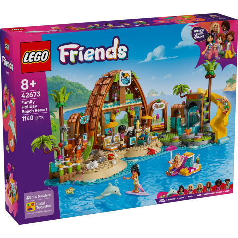 Jucarii educative - LEGO-Lego Friends Statiune De Pe Litoral Pentru Vacanta Cu Familia 42673