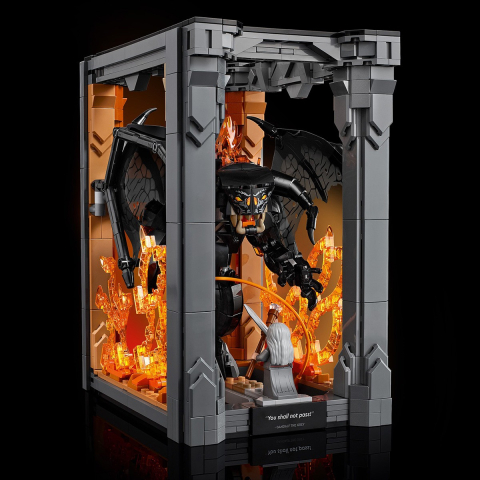 LEGO-Lego Icons Stapanul Inelelor Diorama Pentru Biblioteca Cu Un Barlog 10367 [9]