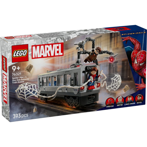 Oktató játékok - Lego Marvel Lupta Pe Acoperisul Trenului Omul Paianjen Si Doc Ock 76321