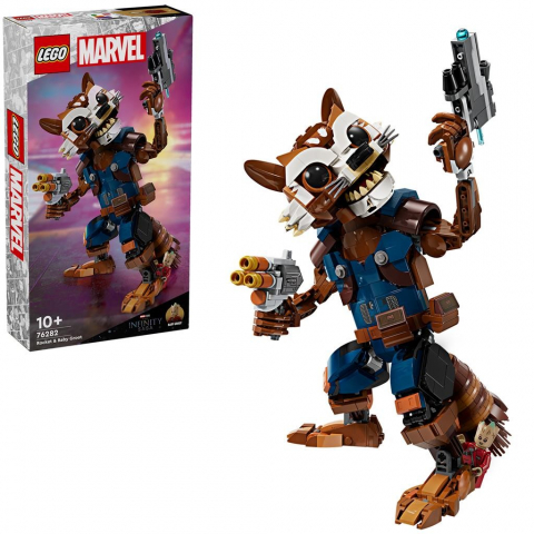 Lego Marvel Super Heroes Rocket Si Bebelusul Groot 76282 [4]