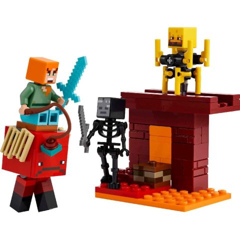 LEGO-Lego Minecraft Batalie Deasupra Lavei Ãžn Nether 21266 [1]