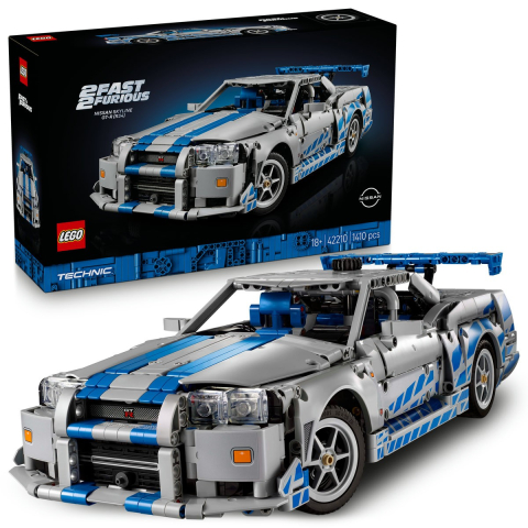 LEGO-Lego Technic 2 Fast 2 Furious Nissan Skyline Gt-R R34 42210 [7]