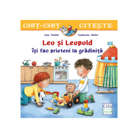 Jucarii educative - Editura Casa-Leo și Leopold iși fac prieteni la gradinița - Julia Boehme