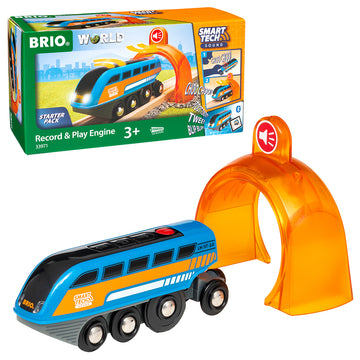 Jucarii 3-5 ani - BRIO-Locomotiva inteligenta cu inregistrare si redare de sunete personalizate BRIO, 3+ ani