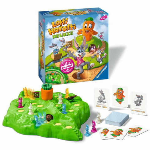 Játékok 3-5 éveseknek - Lotti Karotti Deluxe Ravensburger, joc de societate pentru copii de la 4 ani