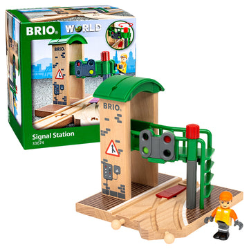 Jucarii 3-5 ani - BRIO-Macaz cu semafor electronic pentru trenulete BRIO, 3+ ani