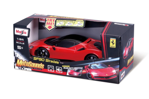 Jucarii educative - MAISTO-Maisto Masinuta Cu Sunete Si Lumini Ferrari Sf90 Stradale Scara 1 La 24