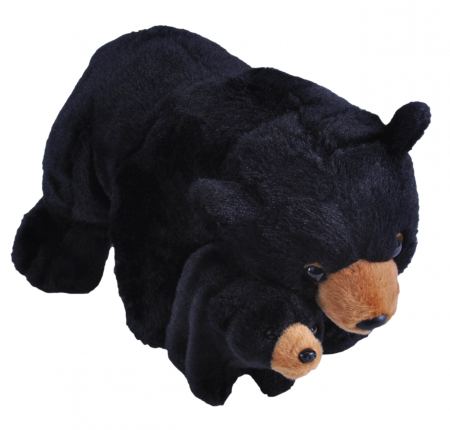 Jucarii educative - Wild Republic-Mama si Puiul - Urs Negru
