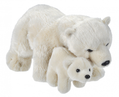 Figurine - Wild Republic-Mama si Puiul - Urs Polar