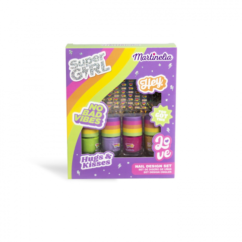 Jucarii sub 50 RON - Martinelia Super Girl Set Pentru Unghii