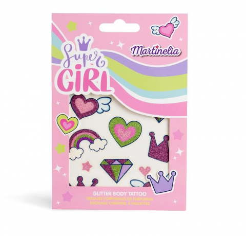 Jucarii sub 50 RON - Martinelia Super Girl Tatuaje Cu Sclipici